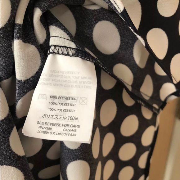 JCrew navy white polka dot spaghetti tank Size 00 - Picture 4 of 5